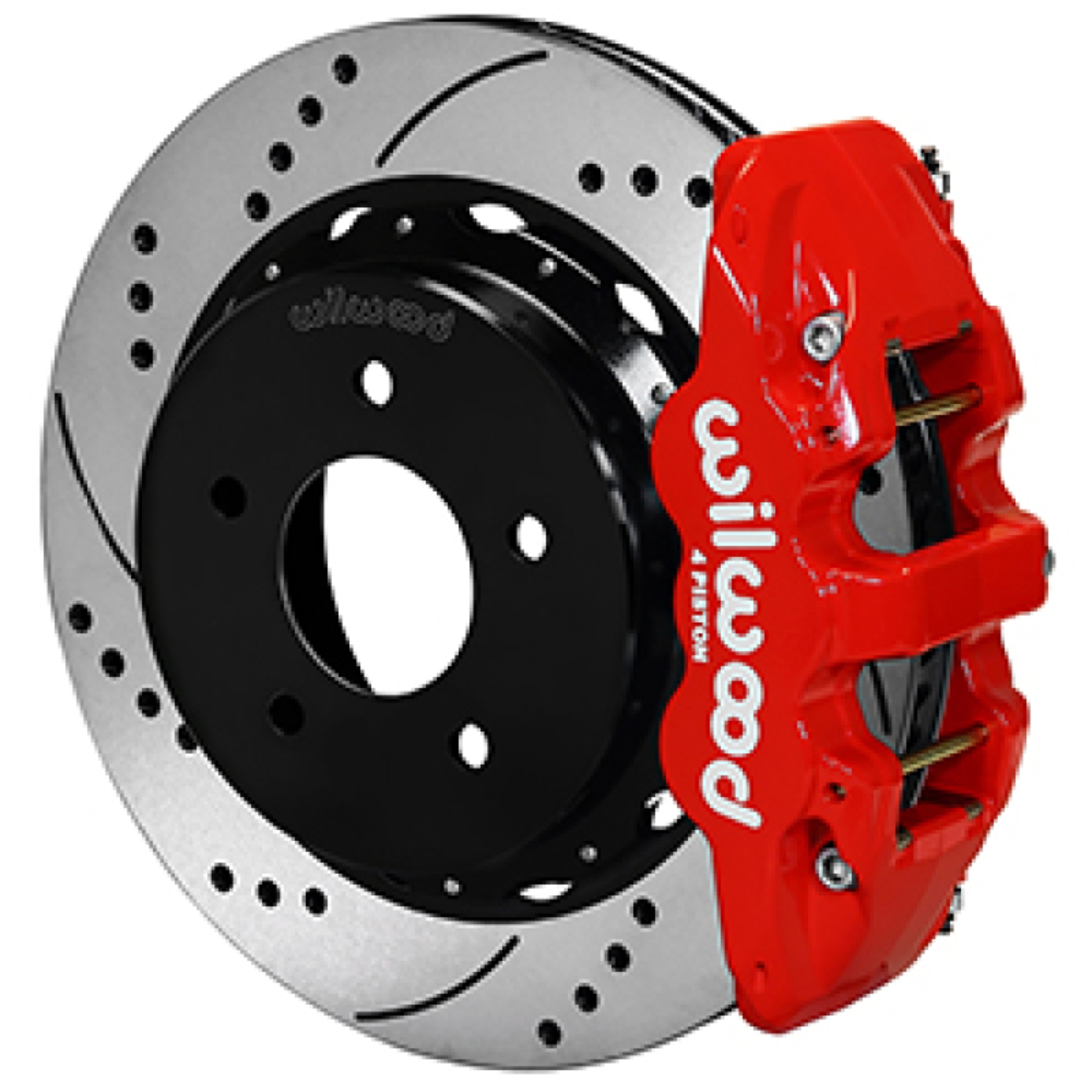Picture of Wilwood 88-98 GM C1500 Aero4 SRP Rear Brake Kit 14in Rotor - Red