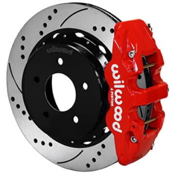 Picture of Wilwood 88-98 GM C1500 Aero4 SRP Rear Brake Kit 14in Rotor - Red