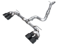 Picture of AWE Tuning MK8 Volkswagen Golf R 3in Track Edition Quad Exhaust - Diamond Black Tips