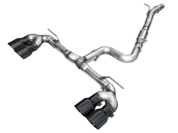 Picture of AWE Tuning MK8 Volkswagen Golf R 3in Track Edition Quad Exhaust - Diamond Black Tips
