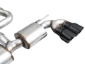 Picture of AWE Tuning MK8 Volkswagen Golf R 3in Touring Edition Quad Exhaust - Diamond Black Tips