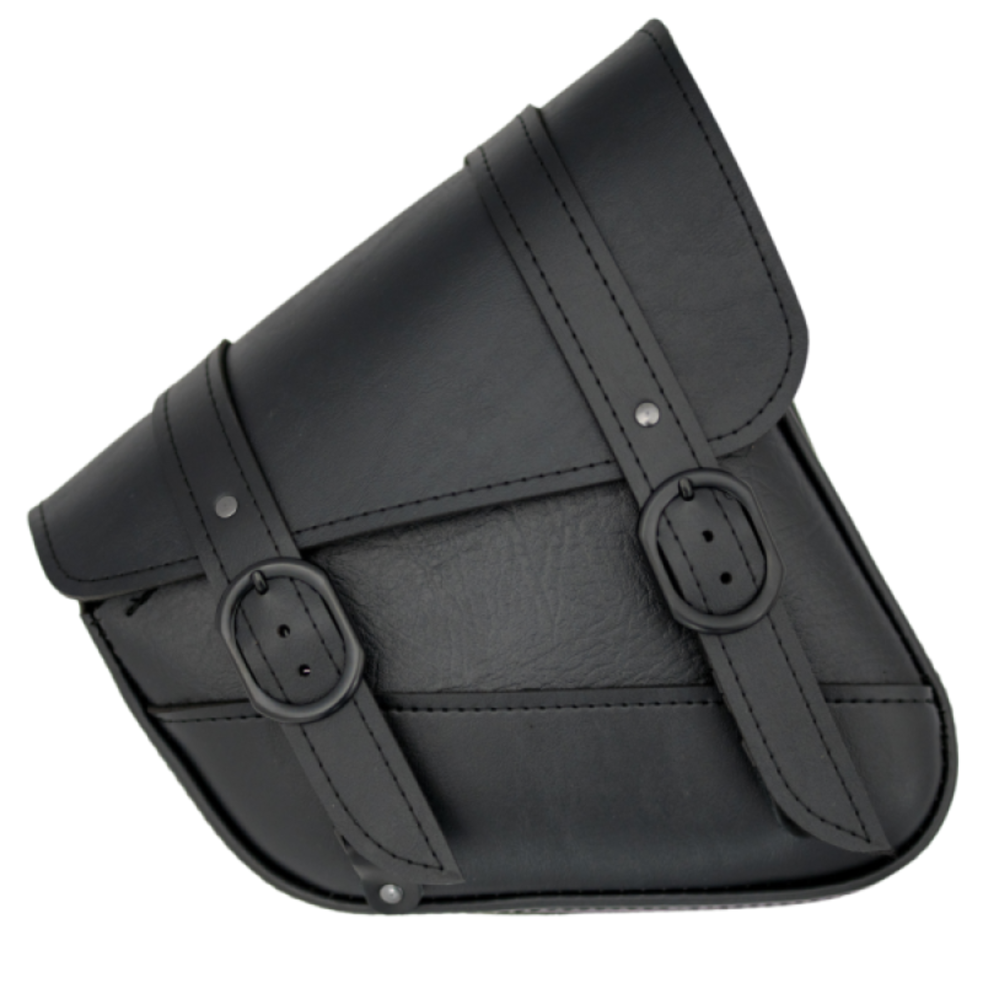 Picture of Willie & Max HD Sportsters,Custom Hard Tails Black Jack Swingarm Bag Dual Shock w/Blk Buckle - Black