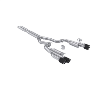 Picture of MBRP 2024+ Ford Mustang 5.0L T304 SS 3in Cat-Back Exhaust w/ Quad Carbon Fiber Tips (Valve Delete)