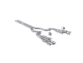 Picture of MBRP 2024+ Ford Mustang 5.0L T304 SS 3in Cat-Back Dual Split Exhaust w/ Quad Tips (Valve Delete)