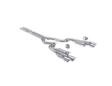 Picture of MBRP 2024+ Ford Mustang 5.0L T304 SS 3in Cat-Back Dual Split Exhaust w/ Quad Tips (Valve Delete)