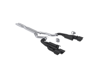 Picture of MBRP 2024+ Ford Mustang 5.0L Blk Alum. SS 3in Cat-Back Exhaust w/ Quad Blk Tips (Valve Delete)