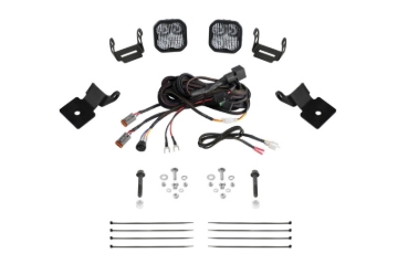 Picture of Diode Dynamics 14-18 Polaris RZR XP Stage Series SS3 A-Pillar Pod Kit - Pro White Combo