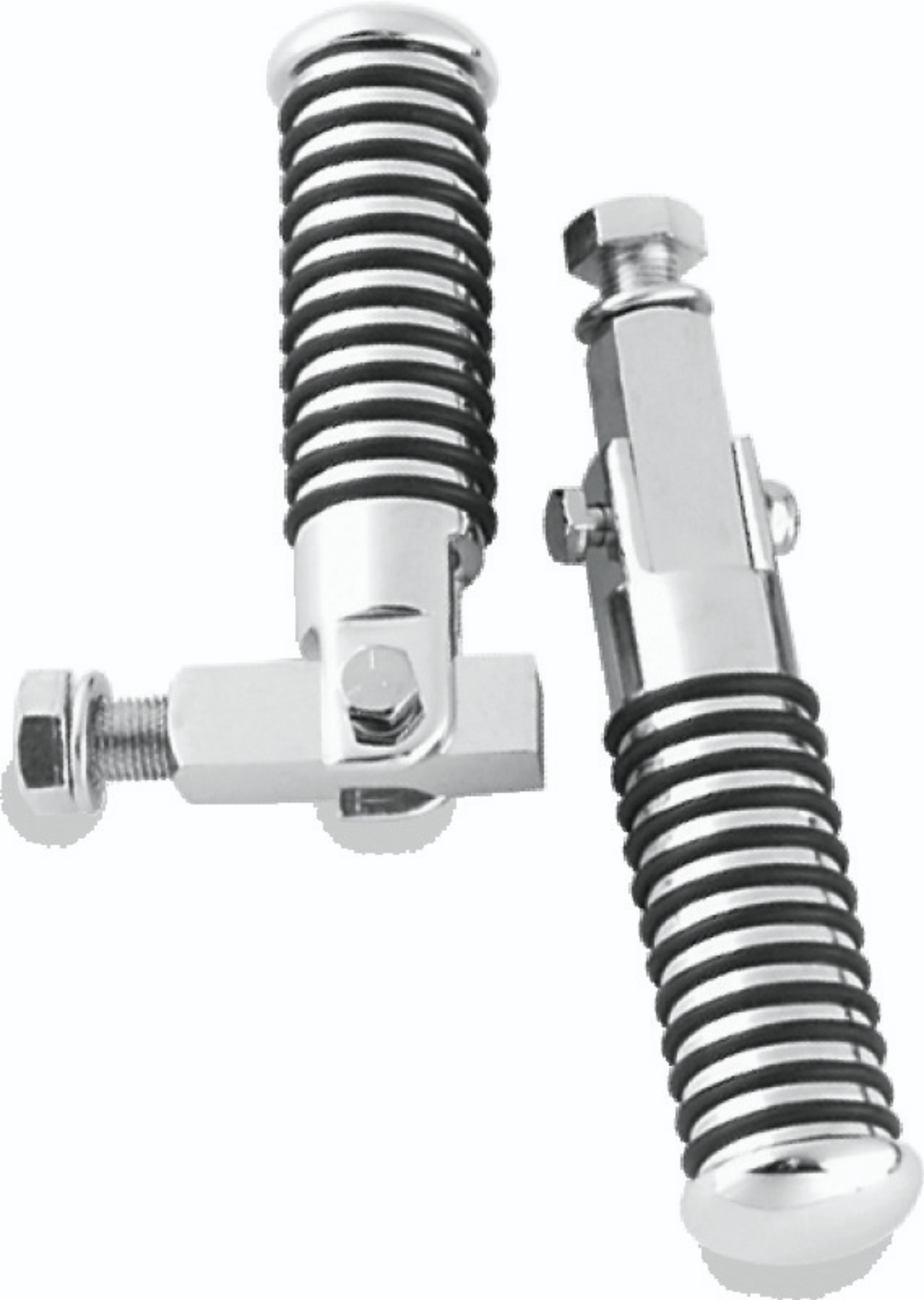 Picture of Bikers Choice 72-81 FX/XL 82-94 FXR 84-00 Softail Chrome Block Mount O-Ring Footpeg Kt 1/2-20 Thread