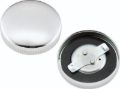 Picture of Bikers Choice 36-E73 Chrome Early Vented Gas Cap Single & Fatbob Tank Right Side Repl H-D 61103-36