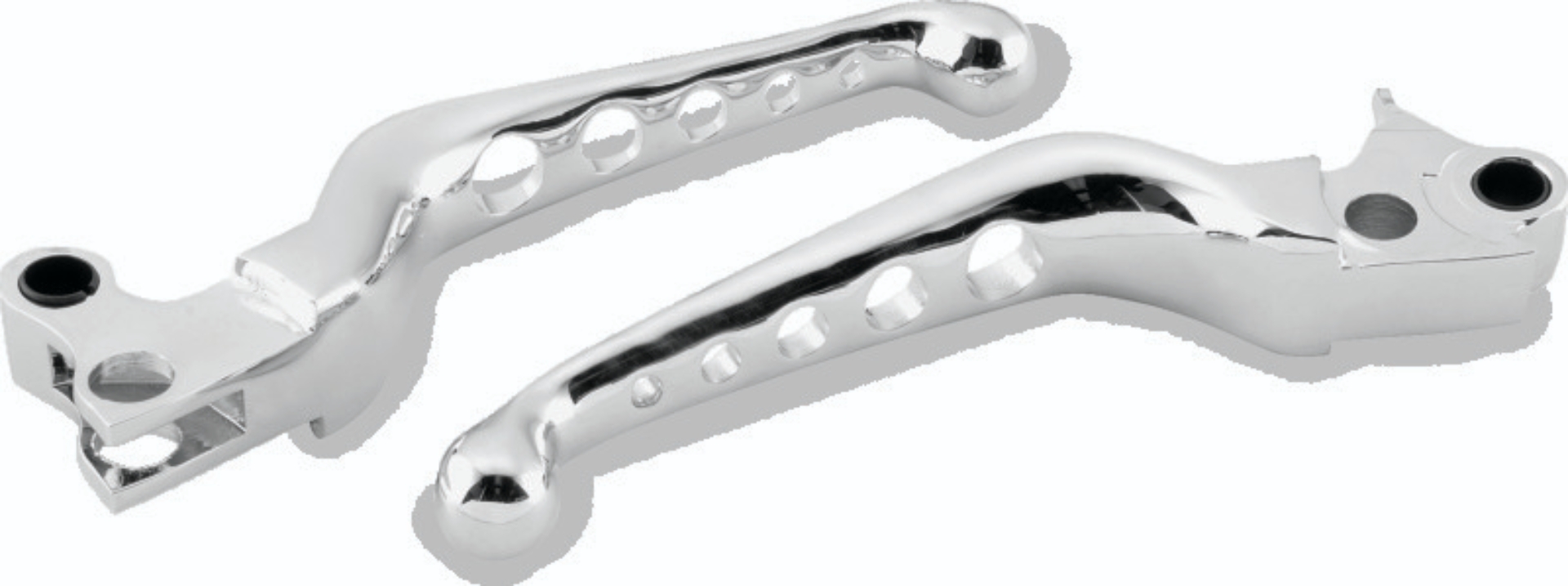 Picture of Bikers Choice 96-16 Big Twin W/ Cable Clutch 96-03 XL O-Series 5 Holed Lever Set Chrome