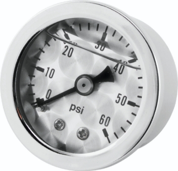 Picture of Bikers Choice Metallic Face Oil Pressure Gauge 0-60 Psi 1/8 NPT