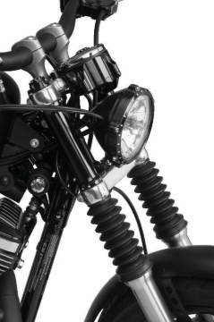 Picture of Bikers Choice 39MM Black Short Fork Boots Extended 5in / Collapsed 2.25in (Pair)