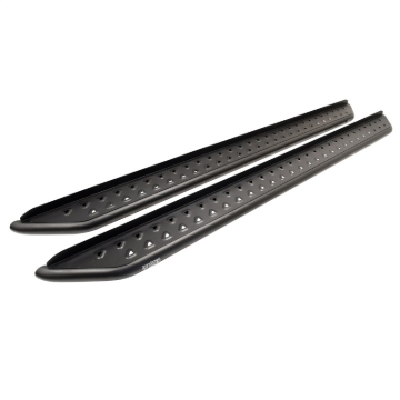 Picture of Westin 15-19 Chevy Silverado 2500/3500 Crew Cab (Excl. Diesel) Outlaw Running Boards - Text. Blk