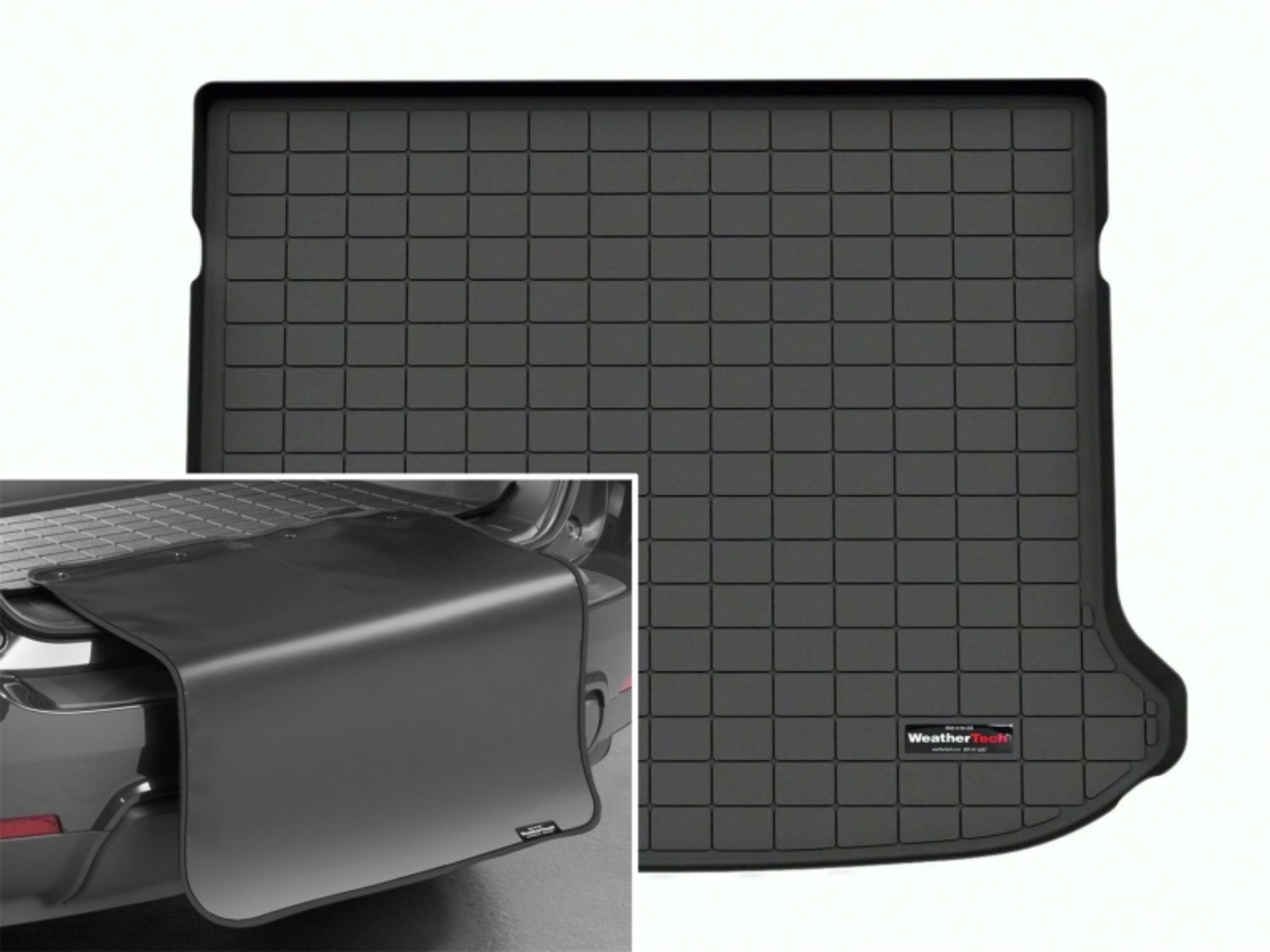 Picture of WeatherTech 23-24 Genesis GV60 Cargo Liner W/ Bumper Protector - Black