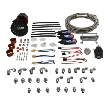 Picture of DeatschWerks 2015+ Ford F150 Coyote X3 Series Fuel Pump Module W/ Triple DW400 Fuel Pumps & Plumbing