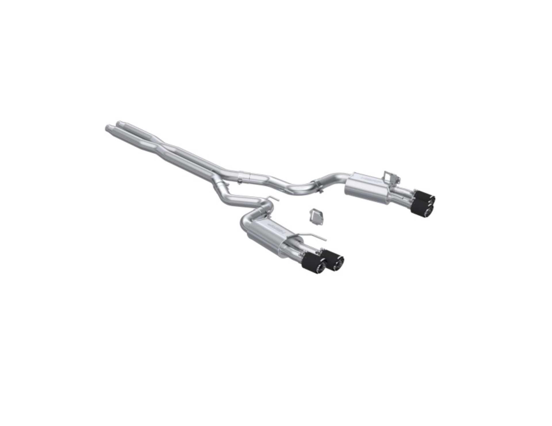 Picture of MBRP 2024+ Ford Mustang GT Armor Pro 3in Steet Profile Catback Exhaust - Carbon Fiber Tips