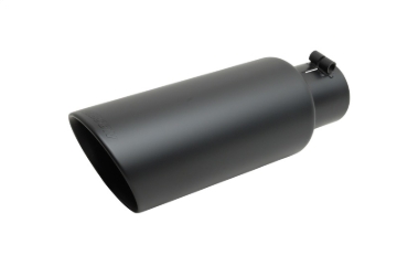 Picture of Gibson Black Ceramic Rolled Edge Angle Exhaust Tip