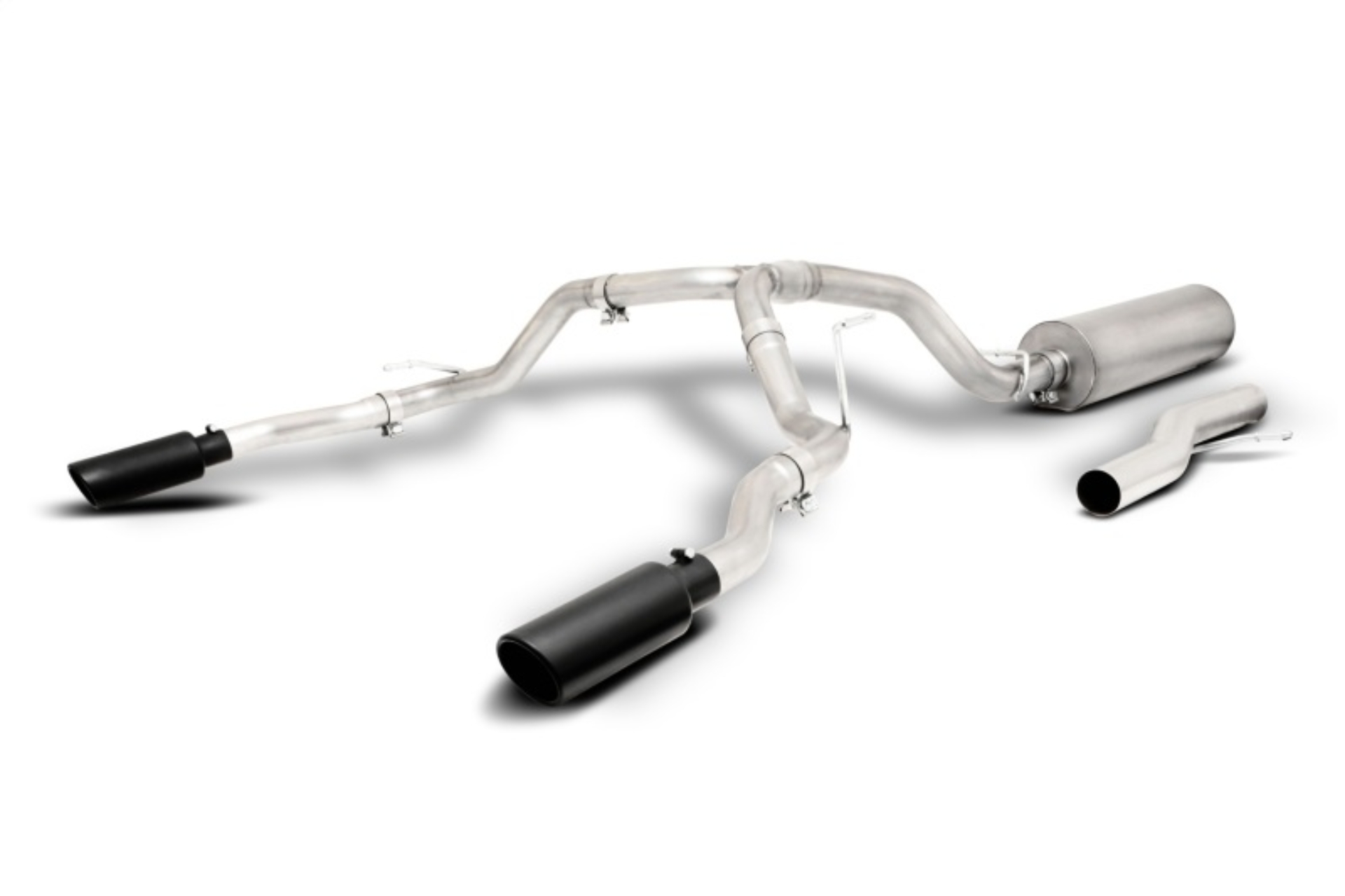 Picture of Gibson 21-23 GMC Yukon XL Denali/Chevrolet Suburban 6.2L 2/4wd Black Elite Cat-Back Exhaust