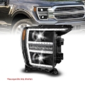 Picture of ANZO 21-23 Ford F150 LED Projector Headlight w/Switchback+Sequential - Black (Passenger Side Only)