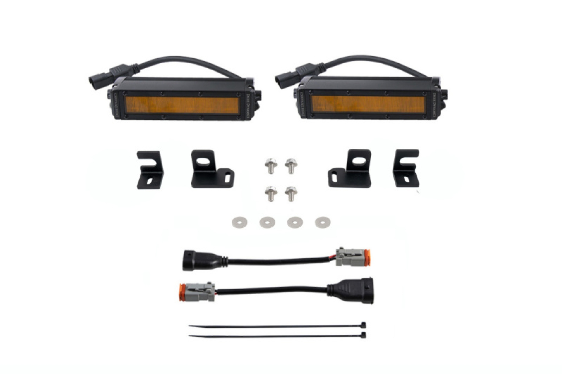 Picture of Diode Dynamics 2024+ Toyota Tacoma SS6 LED Fog Light Kit - Amber Wide