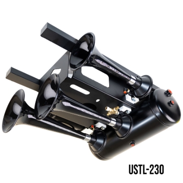 Picture of Kleinn Spare Tire Kit w/ Black Triple Horns/ 150 PSI Waterproof Air Compressor / 3.0 gal Air Tank