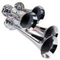 Picture of Kleinn Chrome Quad Horn/ 12.5In/10In/7.5In/6In - Chrome-Plated Zinc Alloy