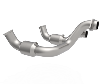 Picture of Kooks 20-22 Ford F250 7.3L V8 / Ford F350 7.3L V8 3in SS Green Connecting Pipes