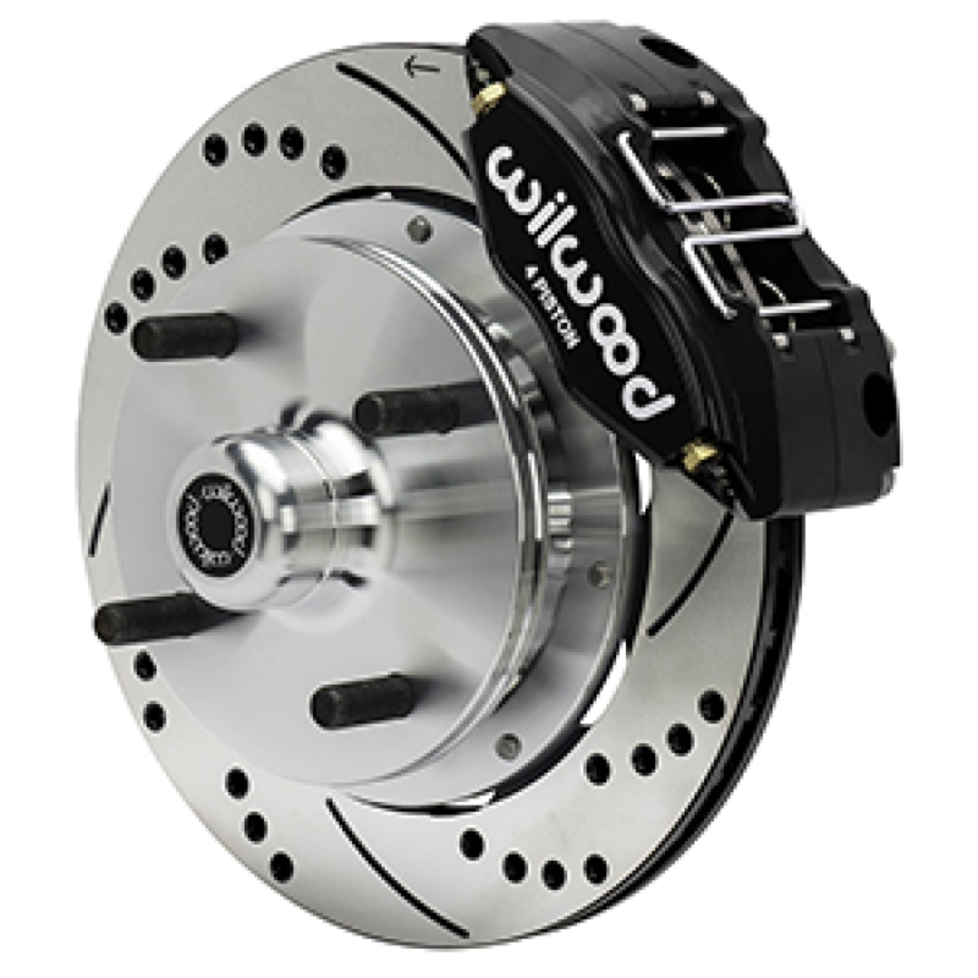 Picture of Wilwood 70-72 Porsche 914 Front Powerlite Brake Kit Drilled & Slotted - Black