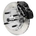 Picture of Wilwood 73-76 Porsche 914 Front Powerlite Brake Kit Plain Face - Black