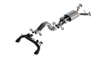 Picture of Borla 22-24 Ford Bronco Raptor V6 Turbo AT 2WD / 4WD ATAK Catback Exhaust w/ 4in Black Coated Tips