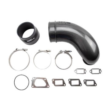Picture of Wehrli 11-16 Duramax LML 5 in. Intake Horn - Semi-Gloss Black