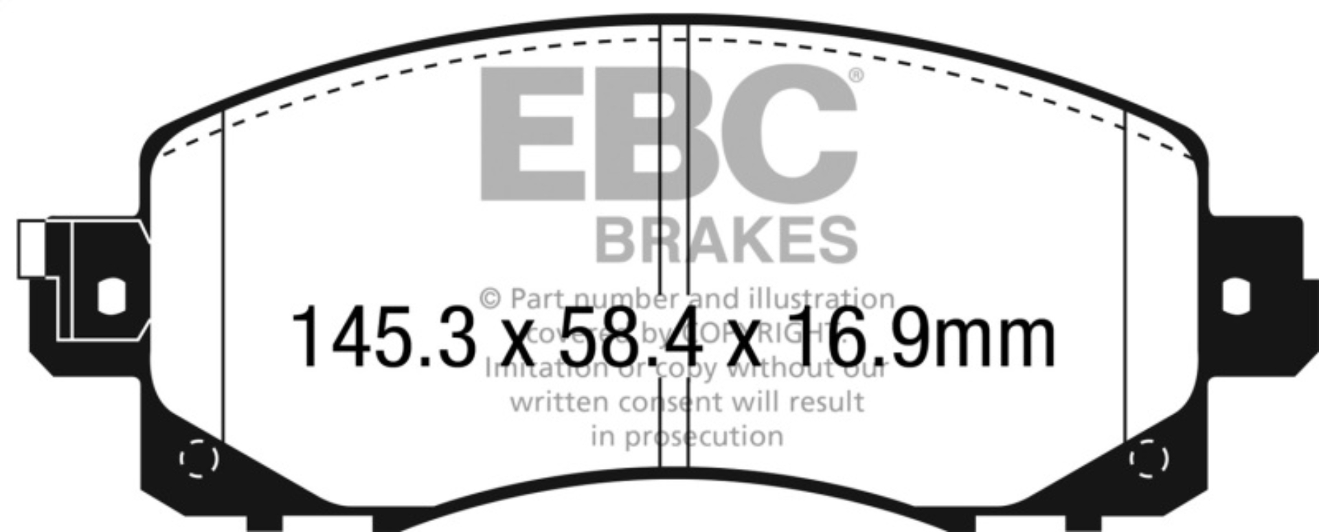 Picture of EBC Racing 22-23 Subaru WRX RP-X Racing Front Brake Pads