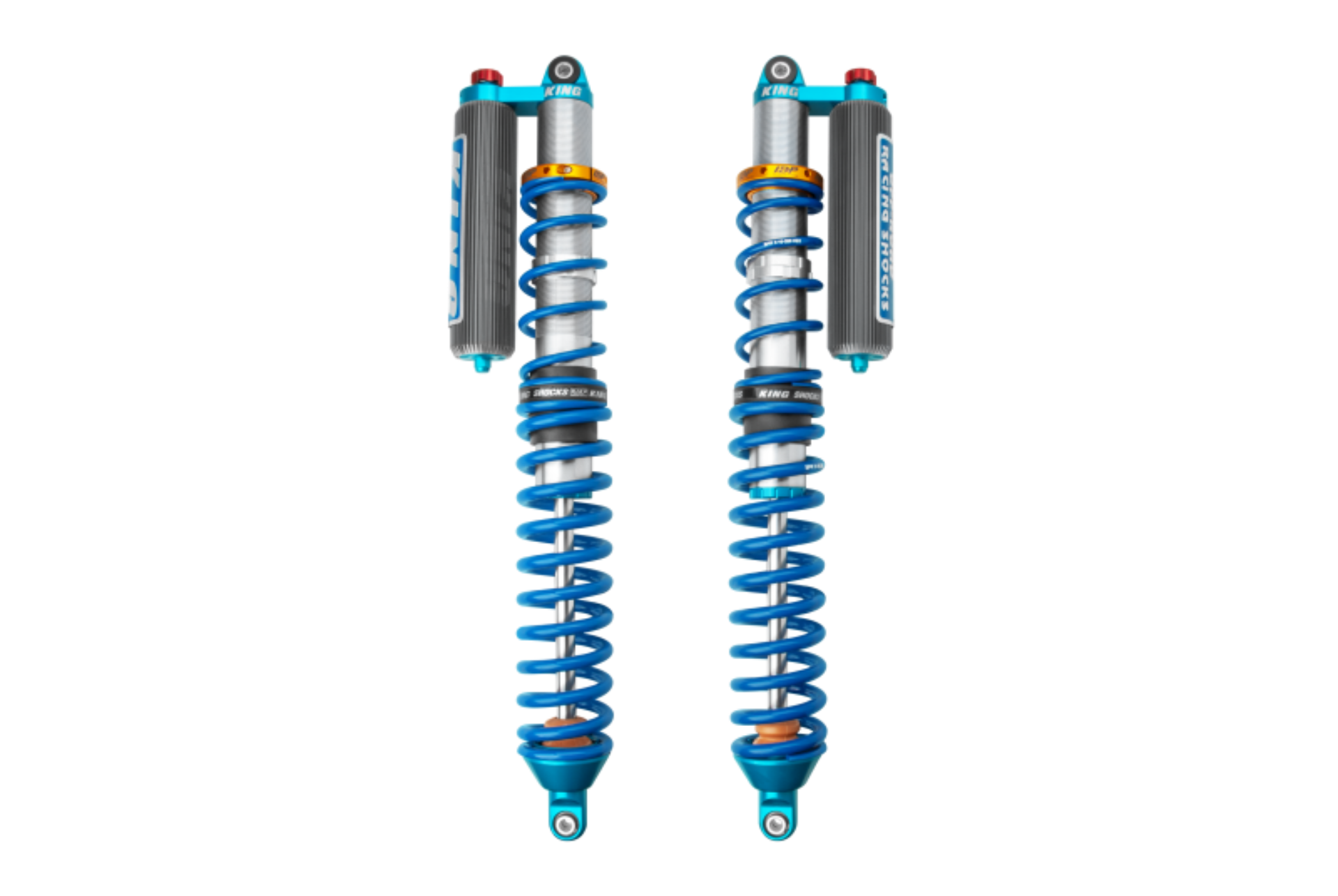 Picture of King Shocks 2024 Maverick R Frt 2.5in Internal Bypass Piggyback Coilover w/Fin Res. w/Adj. Req Cut