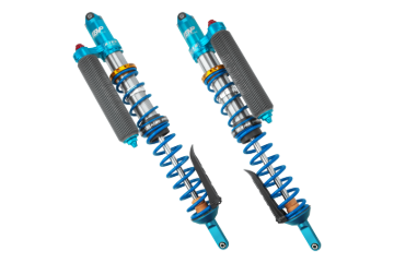 Picture of King Shocks Can Am Maverick R 3.0 Rear Coilover w/ Adj & Finned Res. Mid-Port Swivel