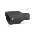 Picture of Mishimoto Clamp-on Double Wall Exhaust Tip 2.5 Inlet Slash Cut