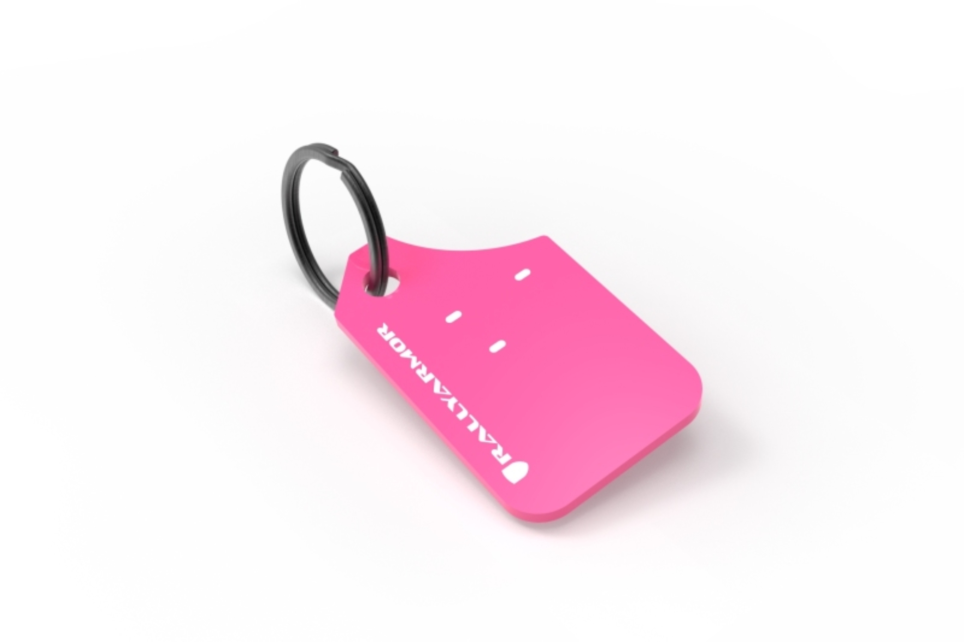 Picture of Rally Armor Pink Key Chain White Logo