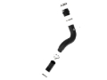 Picture of aFe 19-23 RAM Diesel L6-6.7L BladeRunner 3.5 IN Aluminum Cold Charge Pipe - Black