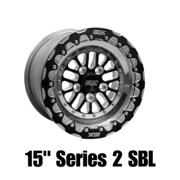 Picture of Belak 15x8 / 5in BS / 5x100 BP / High Pad / Series 2 Wheel - Single Beadlock Billet Outer Lip