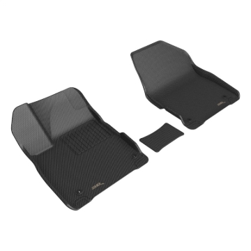 Picture of 3D MAXpider 2023 Kia EV6 Kagu Black Floor Mat - Row 1 (3pc)