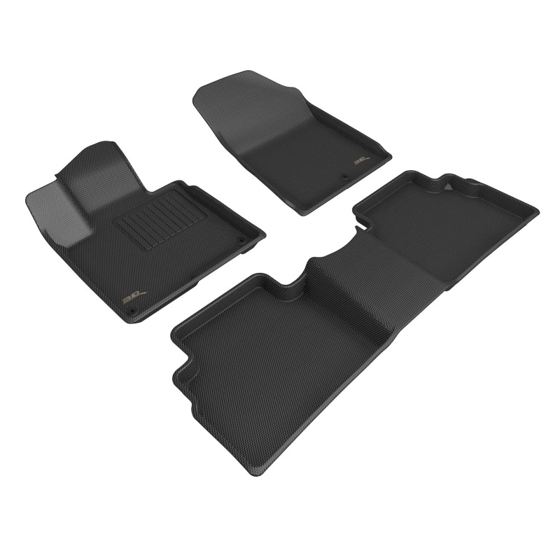 Picture of 3D MAXpider 23-24 Kia Sportage FWD Gas Kagu Black Floor Mat - Row 1/2