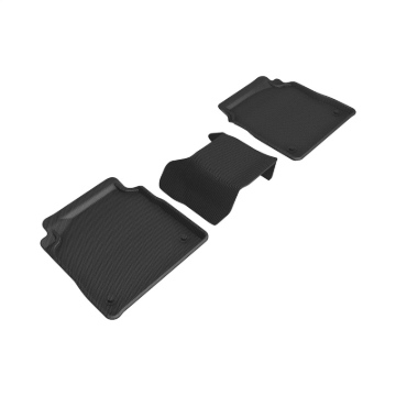 Picture of 3D MAXpider 18-23 Lexus LS Kagu Black Floor Mats - R2