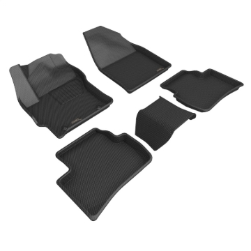 Picture of 3D MAXpider 22-23 Toyota Corolla Cross AWD Kagu Black Floor Mats - Row 1/2