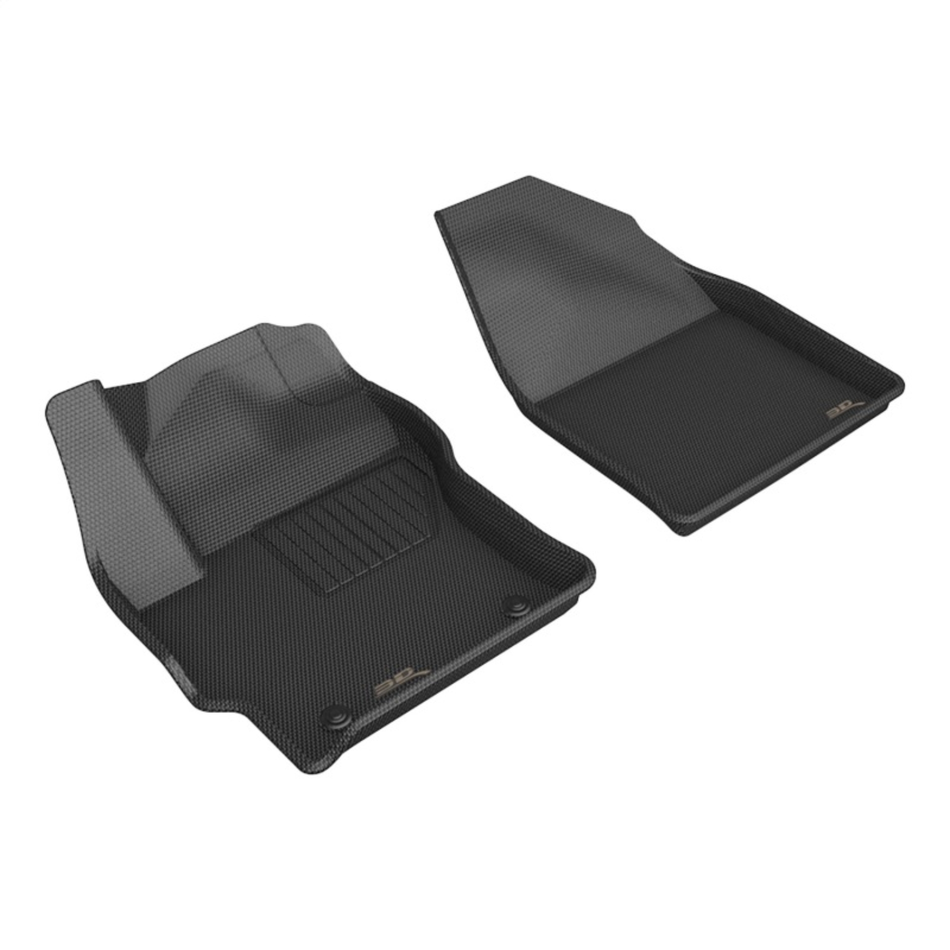 Picture of 3D MAXpider 22-23 Toyota Corolla Cross AWD Kagu Black Floor Mats - Row 1