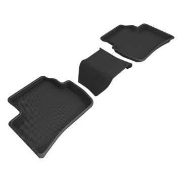 Picture of 3D MAXpider 22-23 Toyota Corolla Cross AWD Kagu Black Floor Mats - Row 2