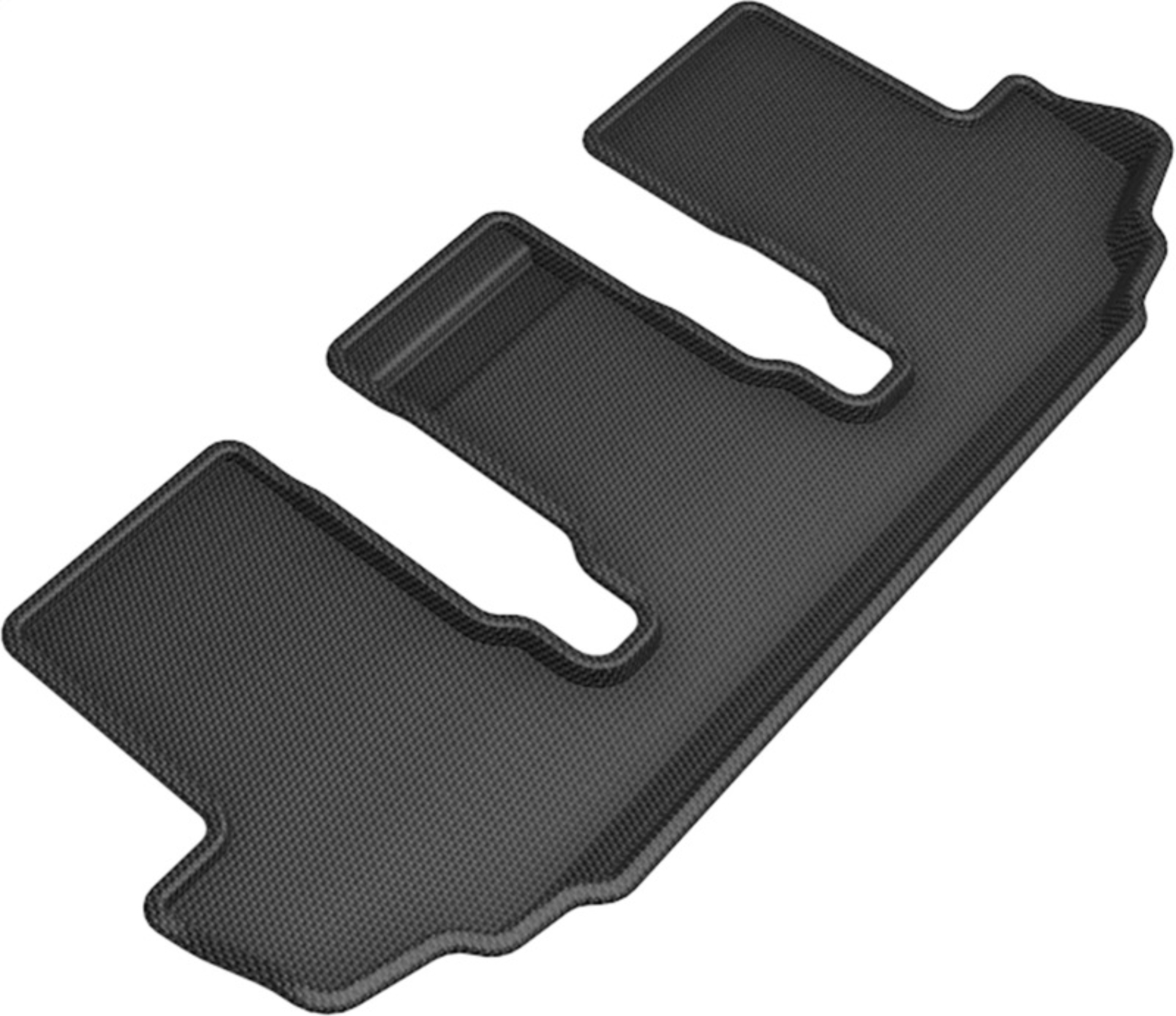 Picture of 3D MAXpider 20-23 Toyota Highlander 8-Seat Kagu Black Floor Mat - Row 3