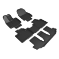 Picture of 3D MAXpider 20-23 Toyota Highlander Hybrid Kagu Black Floor Mat - Row 1/2/3