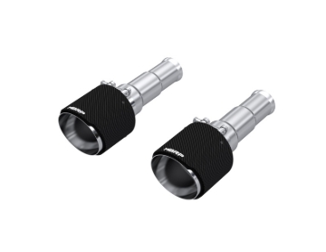 Picture of MBRP 19-24 Ram 1500 5.7L Hemi 3in Inl. 5in OD DW Angle Cut T304 Carbon Exhaust Tips - Pairs