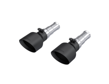 Picture of MBRP 19-24 Ram 1500 5.7L Hemi 3in Inlet 5in OD Dual Wall Angle Cut T304 BLK Tips - Pairs