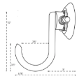 Picture of SeaSucker Utility Hook - Black