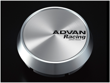 Picture of Advan Racing Center Cap 73mm Middle - Platinum Silver w/ Black Letters